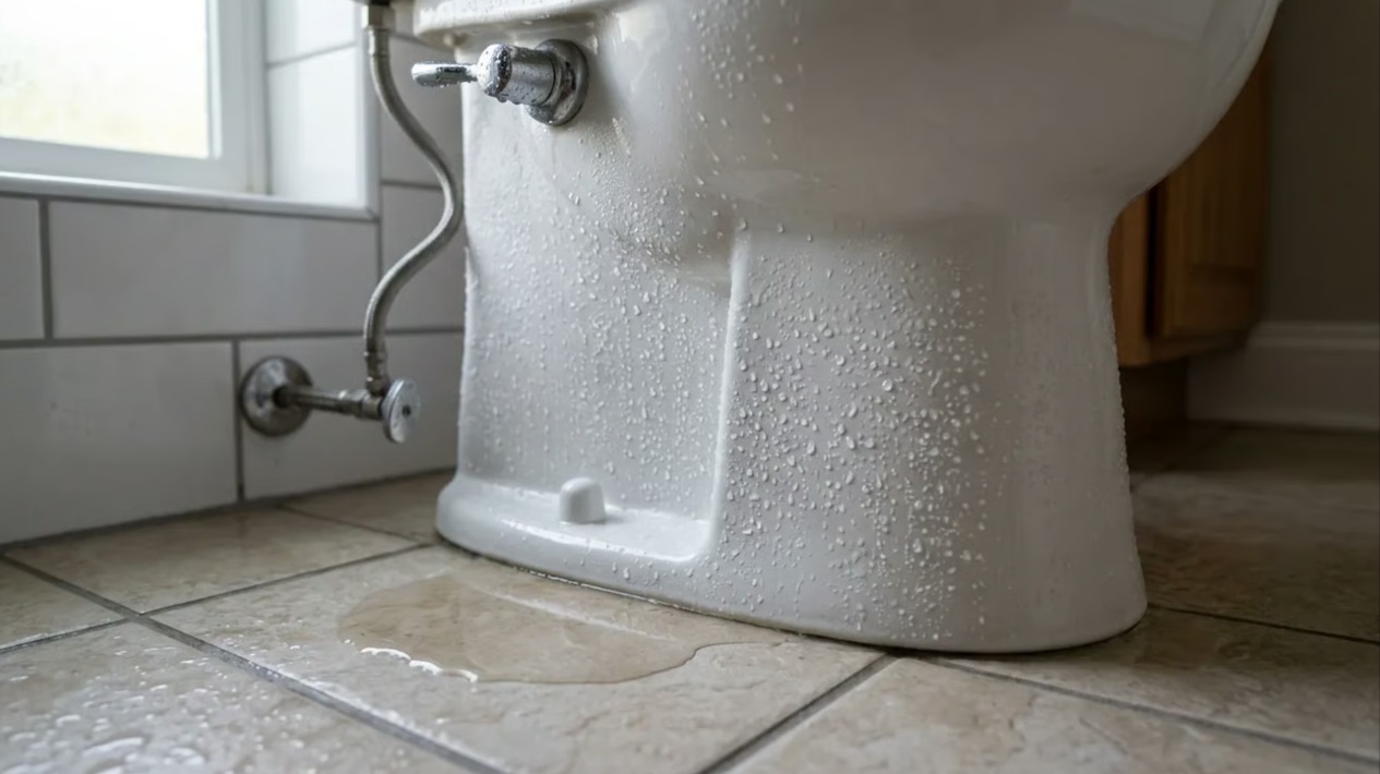 Why Is My Toilet Tank Sweating and Creating Condensation?