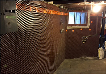 interior waterproofing membrane in toronto home